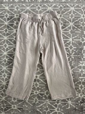 Splendid Beige Elastic Waist Casual Pants